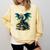 Book Lover Reading Fantasy Dragon Comfort Colors Sweatshirt Blue Spruce