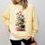 Book Stack With Flowers Reading Lover Bookish Comfort Colors Sweatshirt Blue Spruce