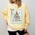 All Booked For Christmas Book Xmas Tree Coquette Bow Lights Comfort Colors Sweatshirt Blue Spruce