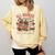 All Booked For Christmas Coquette Xmas Book Club Book Lovers Comfort Colors Sweatshirt Blue Spruce