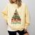 All Booked For Christmas Reading Books Librarian Holiday Comfort Colors Sweatshirt Blue Spruce