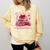 All Booked Valentine's Girly Teacher Coquette Love Comfort Colors Sweatshirt Blue Spruce
