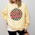 Bookish Baddie Retro Aesthetic Typography Comfort Colors Sweatshirt Blue Spruce