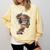 Books Lover Women Art Colorful Drawing Graphic Books Comfort Colors Sweatshirt Blue Spruce