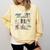 Bookshelves With Books & Plants Premium Comfort Colors Sweatshirt Blue Spruce