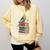 Bookworm Cockatiel Bird Reading Books Drinking Coffee Lover Comfort Colors Sweatshirt Blue Spruce
