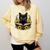 Cat For Women Book Lover Cute Cat And Book Comfort Colors Sweatshirt Blue Spruce