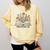 Chapter 60 60th Birthday Floral Open Book With Flowers Comfort Colors Sweatshirt Blue Spruce