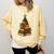 Christmas Book Tree Bookshelf Holiday For Readers Librarians Comfort Colors Sweatshirt Blue Spruce