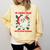 Christmas Bookish He Knows What You'Ve Been Reading Women Comfort Colors Sweatshirt Blue Spruce