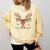 Christmas Librarian Reindeer Matching Family Book Lover Xmas Comfort Colors Sweatshirt Blue Spruce