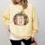 I Closed My Book To Be Here Fall Pumpkin Comfort Colors Sweatshirt Blue Spruce