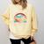 I Closed My Book To Be Here Reading Retro Bookworm Men Women Comfort Colors Sweatshirt Blue Spruce