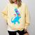 Cool Dinosaur Books Art For Men Women Libarian Book Lover Comfort Colors Sweatshirt Blue Spruce