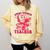 Cupid's Favorite Teacher Valentines Day Heart Book Lover Comfort Colors Sweatshirt Blue Spruce