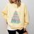 Cute Bookmas Christmas Book Tree Book Lover Teacher Comfort Colors Sweatshirt Blue Spruce
