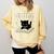 Cute Cats And Books Aesthetic Feline Reader Graphic Premium Tri-Blend Comfort Colors Sweatshirt Blue Spruce