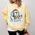 Cute Christmas Penguin Reading Book Cozy Winter Holiday Art Comfort Colors Sweatshirt Blue Spruce