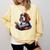 Cute Dog Basset Hound Reading Book Comfort Colors Sweatshirt Blue Spruce