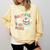Cute Ghost Book Halloween Spooky Boo School Art Teacher Comfort Colors Sweatshirt Blue Spruce