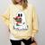 Cute Ghost Holding Books Bookish Christmas Comfort Colors Sweatshirt Blue Spruce