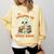 Cute Halloween Teacher Librarian Mummy Reading Books Comfort Colors Sweatshirt Blue Spruce