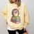 Cute Hedgehog Reading Books Animal Lover Reader Bookworm Comfort Colors Sweatshirt Blue Spruce