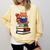 Cute Kawaii Kids Reading Books Glasses Red Panda Lover Comfort Colors Sweatshirt Blue Spruce