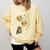 Cute Reading Cat With Kitten Dandelion Flowers Book Lover Comfort Colors Sweatshirt Blue Spruce