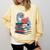 Cute Reading Seal On Books Book Lover Comfort Colors Sweatshirt Blue Spruce
