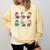 Cute Snowman Reading Books Christmas Winter Book Lover Comfort Colors Sweatshirt Blue Spruce