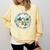 Duck Wilderness Book Reading Illustration Floral Comfort Colors Sweatshirt Blue Spruce