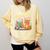 Easily Distracted By Cats And Books Book & Cat Lover Comfort Colors Sweatshirt Blue Spruce