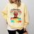 Education Is Freedom Afro Books Comfort Colors Sweatshirt Blue Spruce