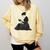 Emily Dickinson Reading A Book Comfort Colors Sweatshirt Blue Spruce