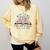 Floral Book A New Chapter Begins Retired 2026 Retirement Comfort Colors Sweatshirt Blue Spruce