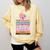 With Freedom Flowers Books And The Moon Comfort Colors Sweatshirt Blue Spruce
