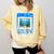 Frutiger Aero Aesthetic Tech Computer Aquarium Tarot Card Raglan Baseball Tee Comfort Colors Sweatshirt Blue Spruce
