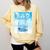Frutiger Aero Aesthetic Tech Kawaii Milk Underwater Fishes Raglan Baseball Tee Comfort Colors Sweatshirt Blue Spruce