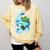 Frutiger Aero Comfort Colors Sweatshirt Blue Spruce
