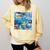 Frutiger Aero Retro Vibes Comfort Colors Sweatshirt Blue Spruce