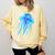 Frutiger Aero Y2K Jellyfish Comfort Colors Sweatshirt Blue Spruce
