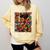 Geometric History Educated Women Reading Book Melanin Comfort Colors Sweatshirt Blue Spruce