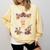 Haha Made You Read Shirt Book Reader Flower Floral Comfort Colors Sweatshirt Blue Spruce