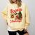 I'm Booked For The Holidays Christmas Reading Bookworm Xmas Comfort Colors Sweatshirt Blue Spruce