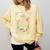 The Introvert Skeleton Tarot Card Coffee Book Lover Comfort Colors Sweatshirt Blue Spruce