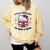 It's a Good Day To Read a Book Cute Cat Book Day Girls Boys Comfort Colors Sweatshirt Blue Spruce