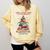 Just a Girl Who Loves Books All Booked For Christmas Comfort Colors Sweatshirt Blue Spruce