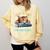 Just a Girl Who Loves Cats And Books Kitties Pet Art Lover Comfort Colors Sweatshirt Blue Spruce