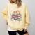 Just A Girl Who Loves Cats And Books Reading Librarian Comfort Colors Sweatshirt Blue Spruce